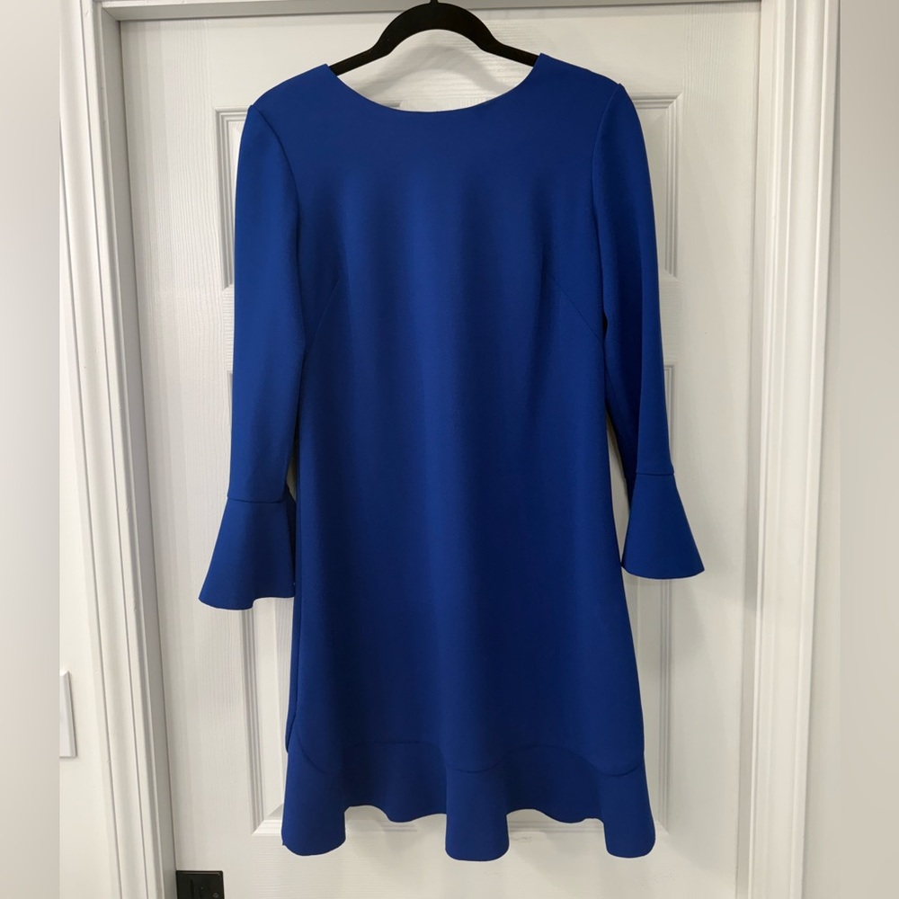 London Times Royal Blue Long Sleeve Dress